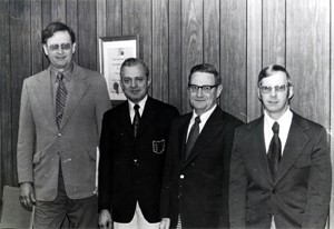OAWA Board Gathering Charles Lawrence-Wm. Wodicka-Ed Asher-Tom Krupp